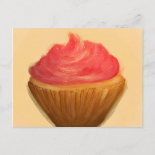 Postal Vintage cupcake (Anverso)
