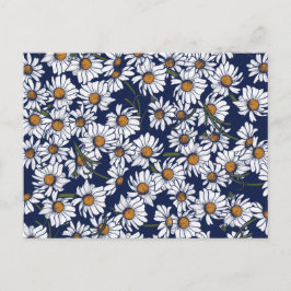 Postal Vintage Daisies Daisy Garden Pattern Gardener