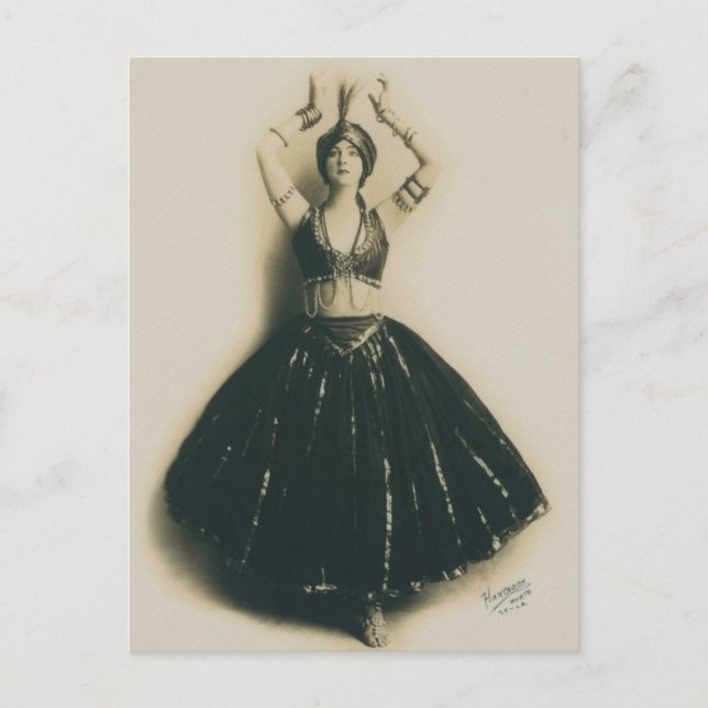Postal Vintage Dancer (Anverso)