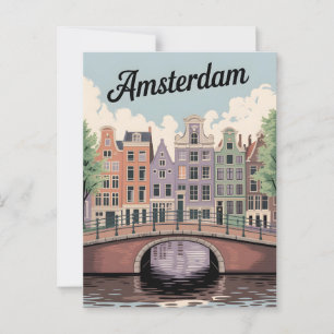 Postal Vintage de Ámsterdam
