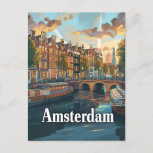 Postal Vintage de Ámsterdam
