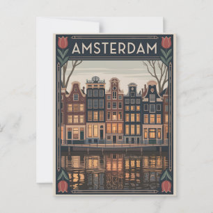 Postal Vintage de Ámsterdam