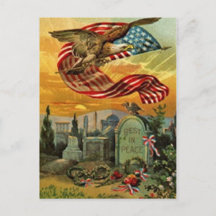 Postal Vintage de arte americano