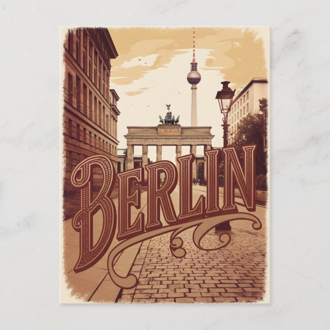 Postal Vintage de Berlín (Anverso)