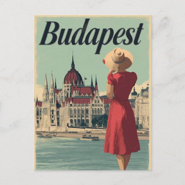 Postal Vintage de Budapest 50 (Anverso)