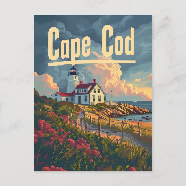 Postal Vintage de Cape Cod (Anverso)