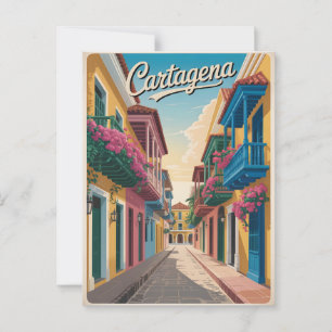 Postal Vintage de Cartagena
