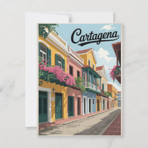 Postal Vintage de Cartagena