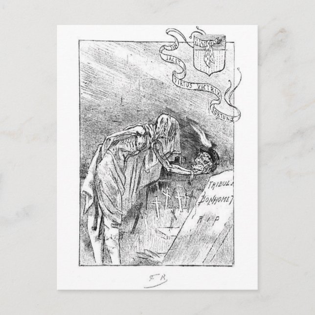 Postal vintage de Chez les Passants (Anverso)