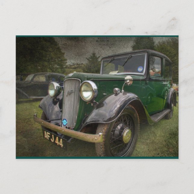 postal vintage de coches vintage cool (Anverso)
