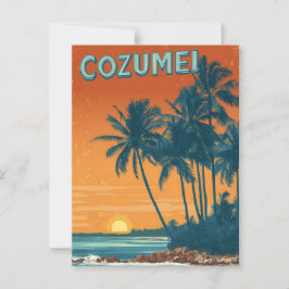 Postal Vintage de Cozumel