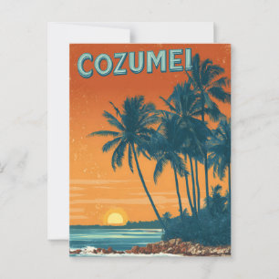 Postal Vintage de Cozumel