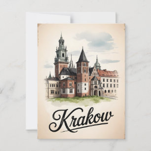 Postal Vintage de Cracovia