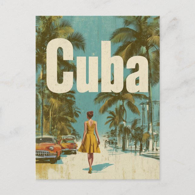 Postal Vintage de Cuba (Anverso)
