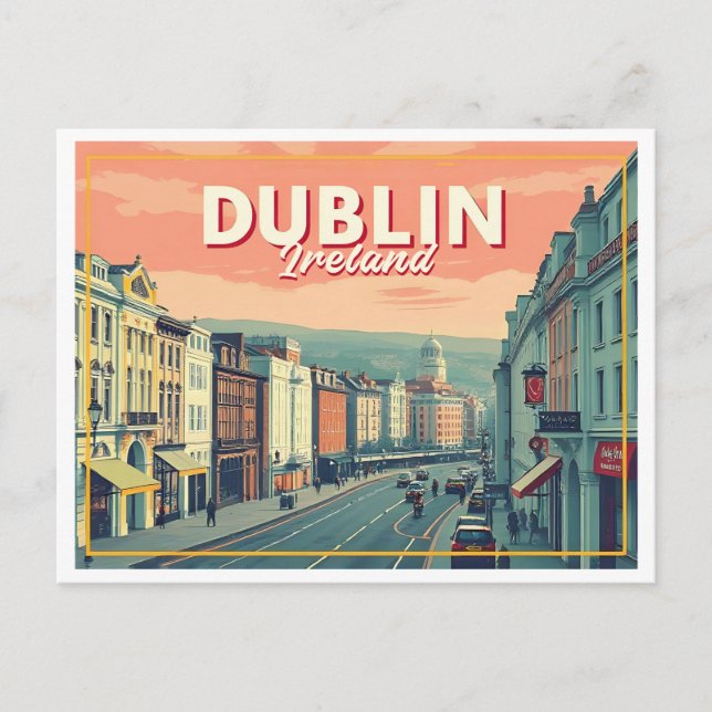 POSTAL VINTAGE DE DUBLIN IRELAND (Anverso)