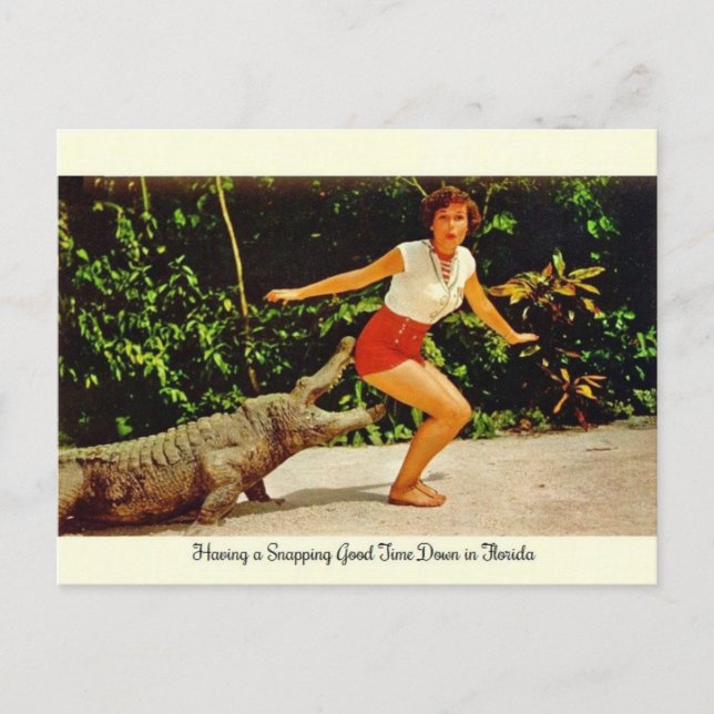 Postal vintage de Florida (Anverso)