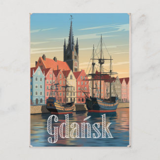 Postal Vintage de Gdansk Poland