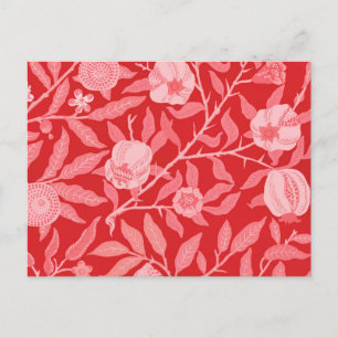 Postal Vintage de granada en Navidades Rojo