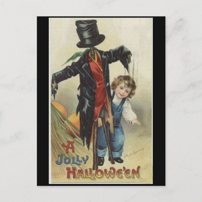 postal vintage de Halloween (Anverso)