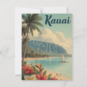 Postal Vintage de Kauai