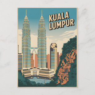Postal Vintage de Kuala Lumpur