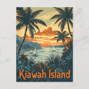 Postal Vintage de la Isla Kiawah