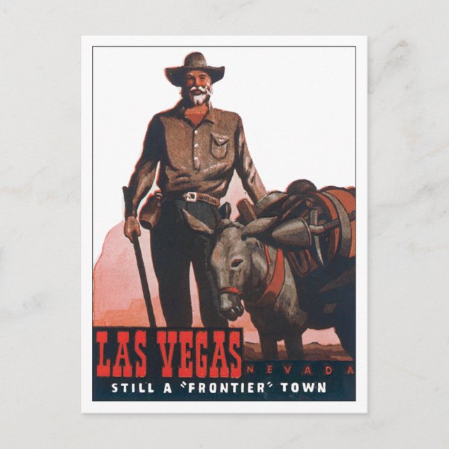 Postal Vintage de Las Vegas Nevada (Anverso)