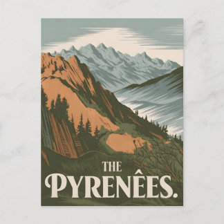 Postal Vintage de los Pirineos