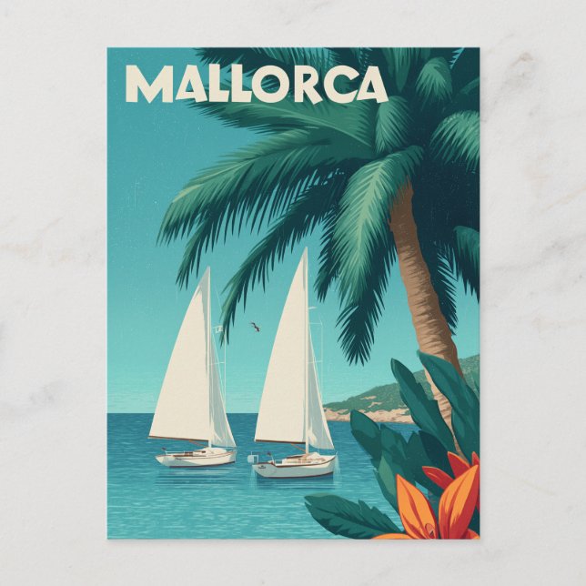 Postal Vintage de Mallorca (Anverso)