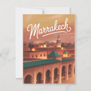 Postal Vintage de Marrakech
