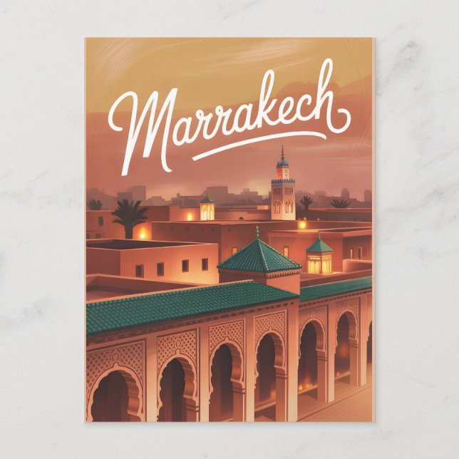 Postal Vintage de Marrakech (Anverso)
