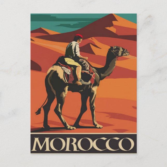 Postal Vintage de Marruecos (Anverso)