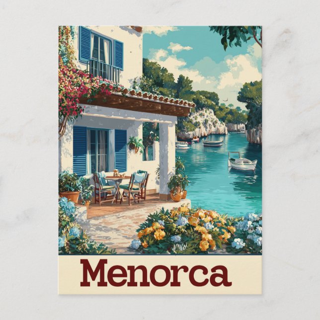 Postal Vintage de Menorca (Anverso)