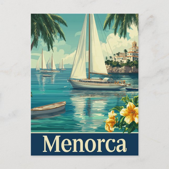 Postal Vintage de Menorca (Anverso)