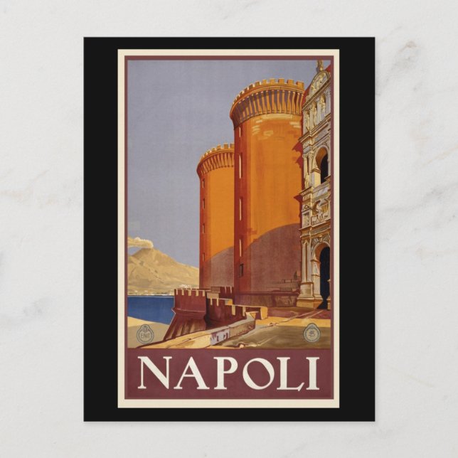 Postal Vintage de Nápoles - de Napoli (Anverso)