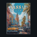 Postal vintage de Nassau Bahamas - Classic Tropica<br><div class="desc">Escape a las vibrantes costas de Nassau con esta vintage postal. Perfecto para coleccionistas y amantes de los viajes, este clásico recuerdo tropical refleja el colorido encanto y la rica cultura de las Bahamas. Ya sea como un agudo o un regalo, esta postal le da vida a la belleza y...</div>