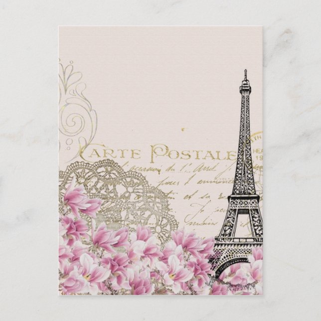Postal Vintage de París (Anverso)