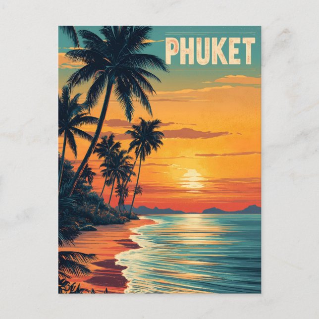 Postal Vintage de Phuket (Anverso)