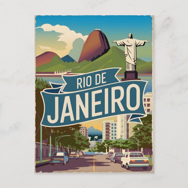 Postal Vintage de Río de Janeiro (Anverso)