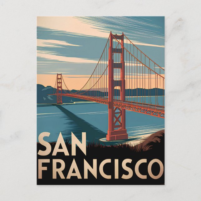 Postal Vintage de San Francisco USA (Anverso)