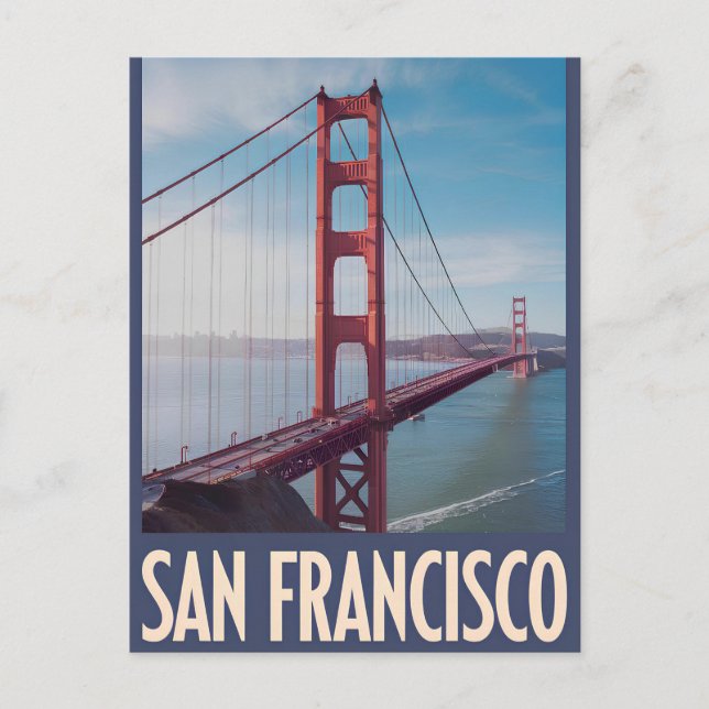 Postal Vintage de San Francisco USA (Anverso)