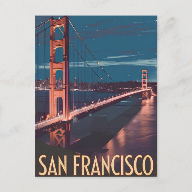 Postal Vintage de San Francisco USA (Anverso)
