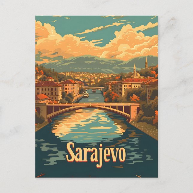Postal Vintage de Sarajevo (Anverso)