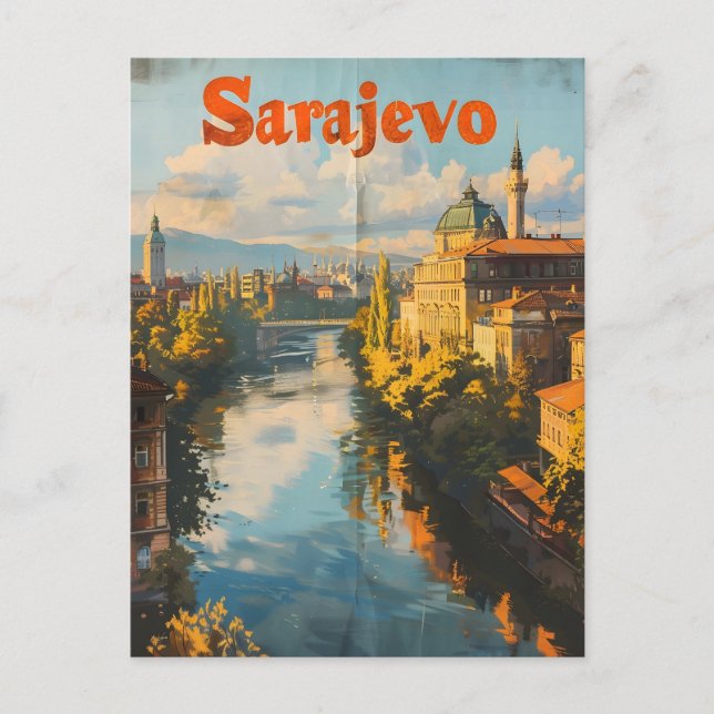Postal Vintage de Sarajevo (Anverso)