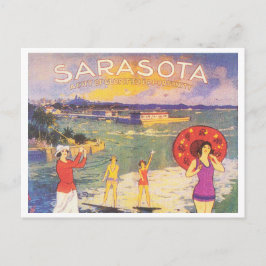 Postal Vintage de Sarasota Florida en los años 1920