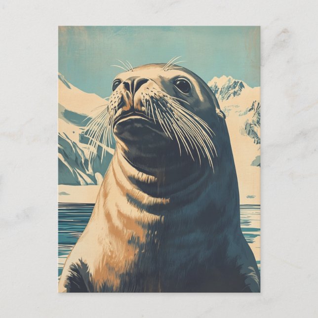 Postal Vintage de Sea Lion (Anverso)