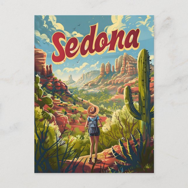 Postal Vintage de Sedona Arizona (Anverso)