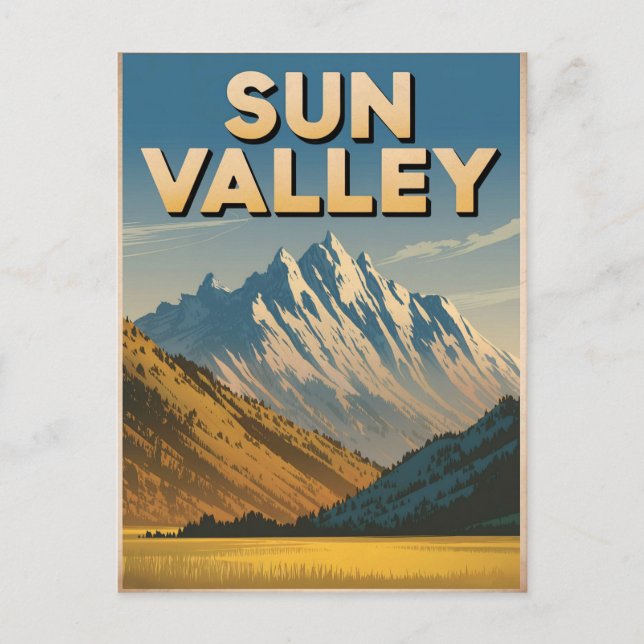 Postal Vintage de Sun Valley Idaho (Anverso)