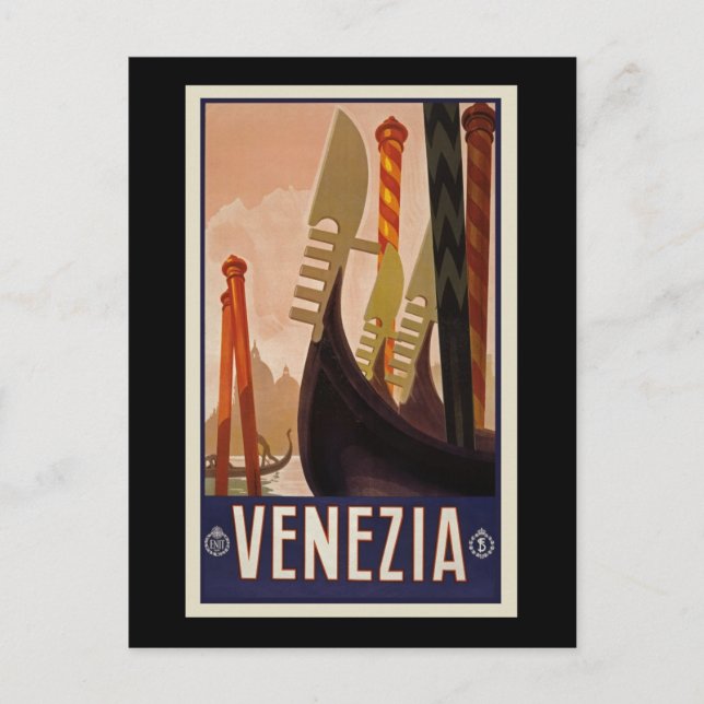 Postal Vintage de Venezia (Anverso)