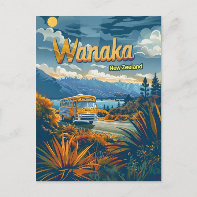 Postal Vintage de Wanaka New Zeeland (Anverso)